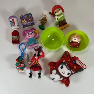 Mixed Toy Lot Sanrio My Melody Sesame Street Abby Cadabby Mini food Captain Hook